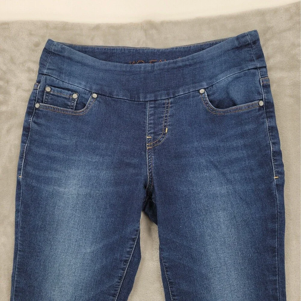 Jag Womens Pull On Jeans Size 10 High Rise Skinny Western Glove Works 30x29